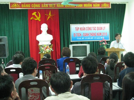 Tập huấn công tác quản lí di tích, danh thắng và lễ hội